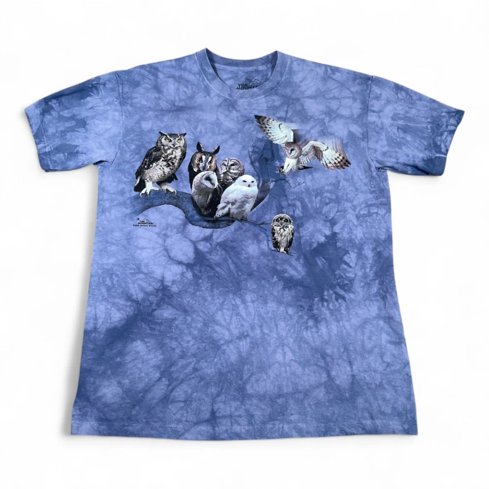 T-Shirt The Mountain Graphic - Motif Mountain Lion (Puma) - Teinture Tie-dye Noir/vert - Taille L Homme - Neuf Sans étiquette