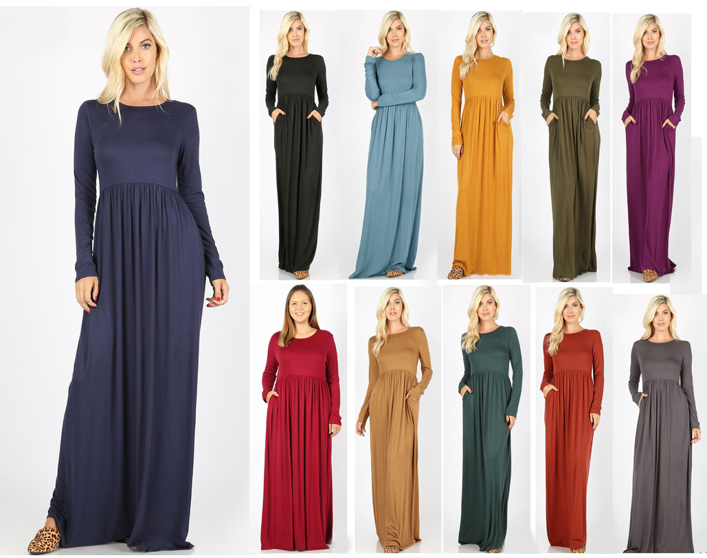 Kidsform Women's Casual Maxi Dress 