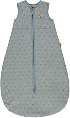 Steiff Jungs Jungen Baby Schlafsack Boy graumeliert blau   L 110 cm  neu