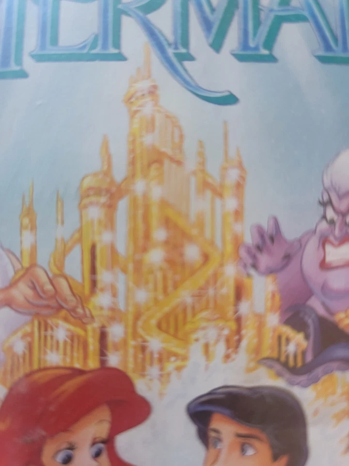 Фильм Disney The Little Mermaid на видеокассетах, оригинальная обложка и фильм до редактирования  - Изображение 2 из 4