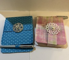 Two Hand Crafted Covered Post It Notes