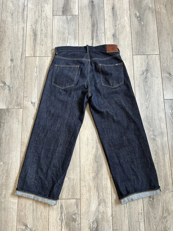 ONI-222 15oz Selvedge Super Wide Straight Fit Japanese Denim Size 36x30 - Image 2 of 4
