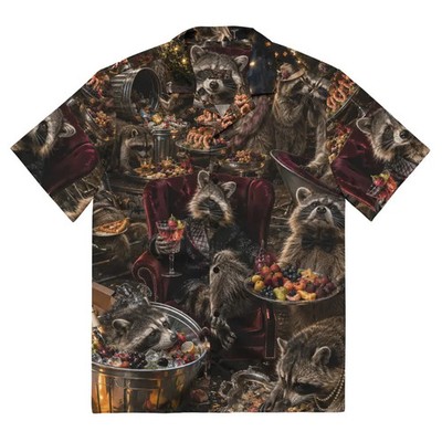 Raccoon Trash Panda Hawaiian Shirt Unisex Aloha Beach Party Animal