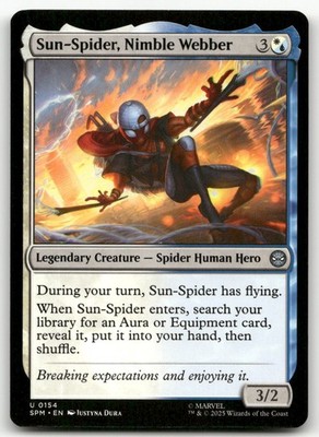 Sun-Spider, Nimble Webber #154 (NM) Spider-Man SPM Magic MTG