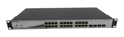 D-Link DGS-1210-28P 24x 1GbE RJ45 PoE + 4x 1GbE SFP L2 Smart Managed Switch
