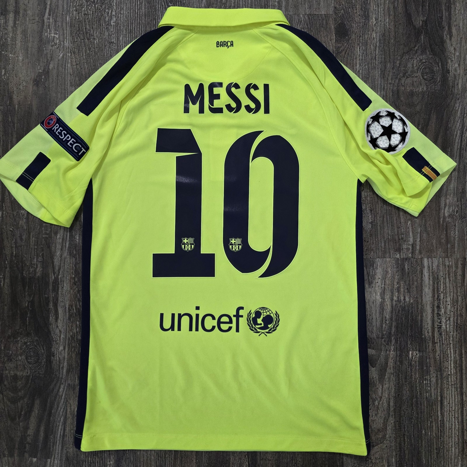2015 Nike Barcelona Third Soccer Jersey Lionel Messi Men S UCL Argentina