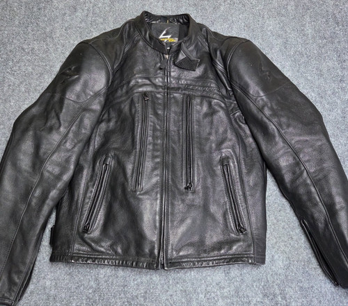 Scorpion EXO Motorcycle Jacket Womans Medium Black Leather Armor