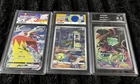 Pokémon TCG Graded Cards  x 3 slab bundle job lot  ACE 10 bulbasaur blaziken