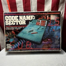 CODE NAME SECTOR vtg electronic board game Milton Bradley submarine pursuit 1977