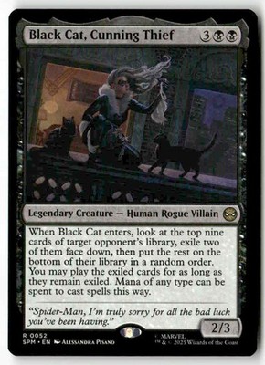 Black Cat Cunning Thief 52 MTG R NM