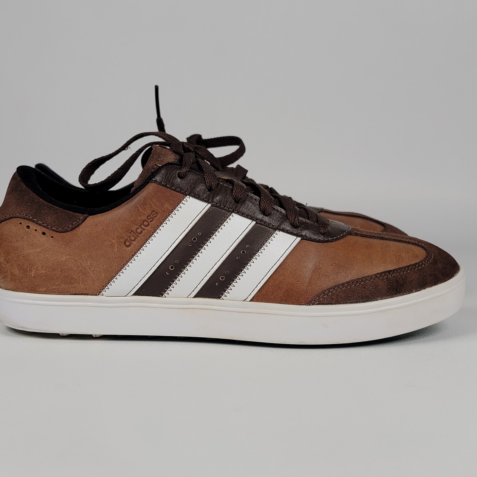 Spikeless Brown Suede Leather Men's Size 10