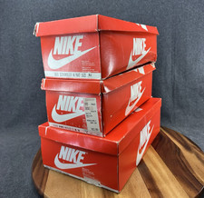 Vintage 1980's Nike EMPTY Shoe Boxes Lot of 3 12532 5084 3631 Scrambler Reflex 2