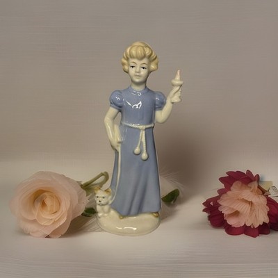 Vintage Wagner and Apel Figurine Girl Holding A Candle Germany W&A 6 