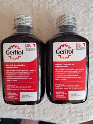 Geritol Liquid Multivitamin Supplement   12 Fl Oz (2 pack)