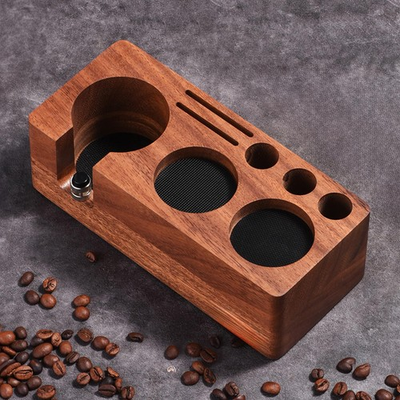 #ad #ad Espresso Tamping Station 58MM Walnut woodEspresso Coffee Anti pressure Pad ... $76.59