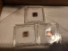 3 Geiger 1g Silver Bar .999 Fine in Assay – Schloss Güldengossa – All Toned