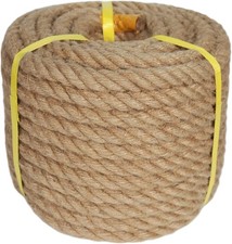 Twisted Manila Rope 3/4x50ft Natural Jute Thick Hemp Rope