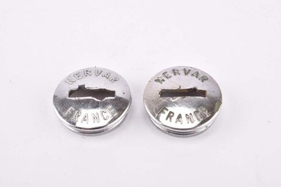 Nervar silver chromed plastic crank Dust Cap