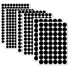 580 Pieces Self-Adhesive Screw Hole Stickers PVC Cover Caps Dustproof for Wooden