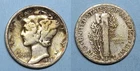 ONE CENT START! 1938-D SILVER MERCURY DIME #589-53