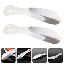 2 Pcs Stainless Steel Telescopic Shoe Puller Wearing Helper Horns for Women