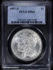 1897-S $1 Morgan Silver Dollar PCGS MS 63 | Uncirculated UNC