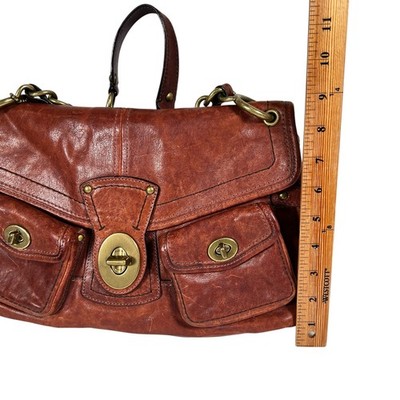 バッグ Coach Pocket Flap Legacy Satchel handbag Vintage Coach 11128 Brown Leather Legacy Leigh Pocket Flap Satchel