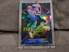 2018 PRIZM FIRWORKS DAMIAN LILLARD BLACK REFRACTOR 1/1 1 OF 1 BLAZERS RARE SP