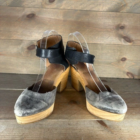 бесплатные люди percy женщин размер 39 туфли черный слинга на танкетке комфорт сабо - Изображение 3 из 4