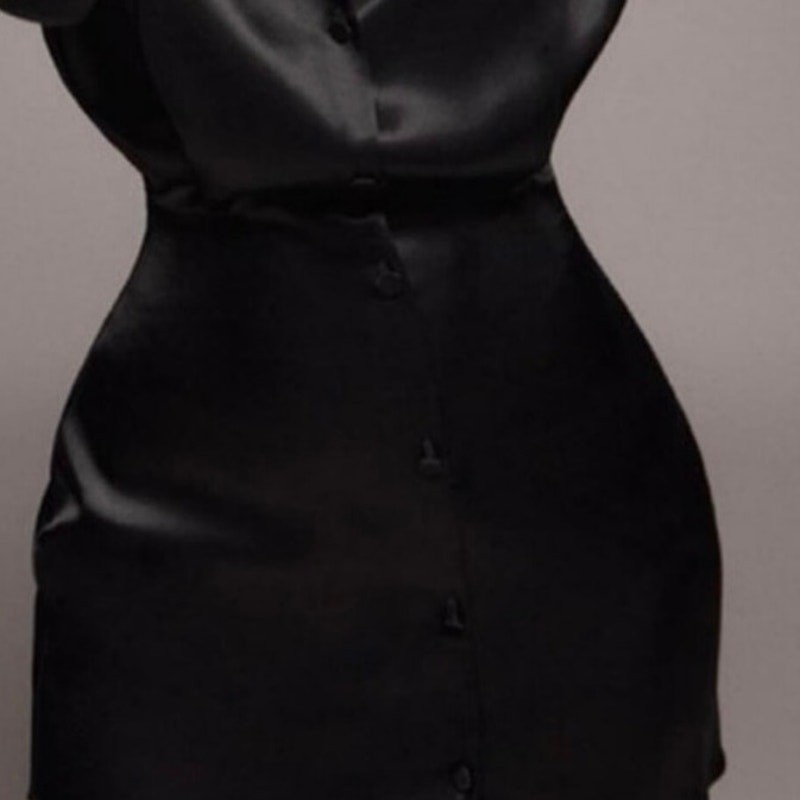 Zara Satin Button Down Dress NWT size M  thumbnail 8