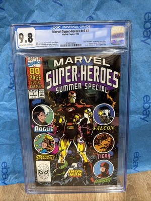 Marvel Super-Heroes V2 2 Graded Cgc 9.8 Comic Summer Special #2 1990