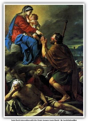 Saint Roch interceding with the Virgin Jacques-Louis David
