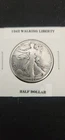 1942 Walking Liberty 50c Half Dollar, UNC, 90% Silver