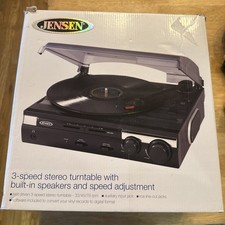 Jensen Record Turntable 3-Speed USB Stereo Vi...