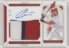 2019 Panini National Treasures Holo Gold 22/25 Carter Kieboom Rookie Auto RC nd3