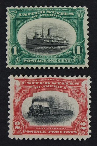 CKStamps: US Stamps Collection Scott#294 295 1c 2c Mint NH OG