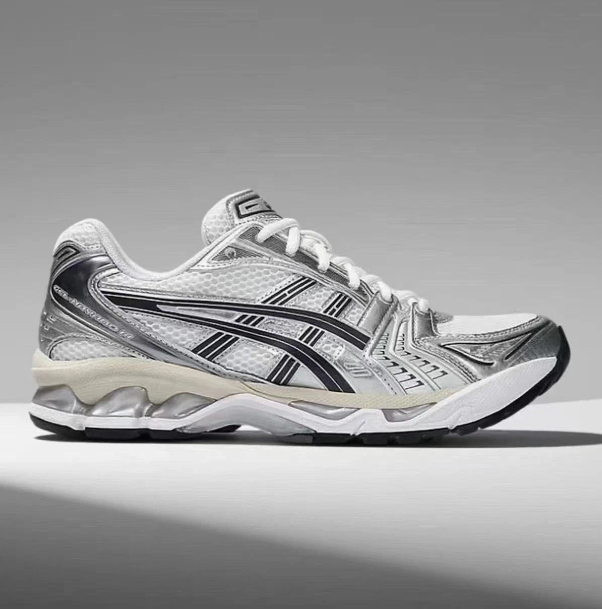 ASICS Gel-Kayano 14 White、Graphite1203A537-110 Men's|Order a half