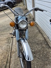 1975 Suzuki A50 Restoration Project, Runs Well, Blue With Footrests Not Pedals
