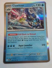 2025 Pokemon Mega Evolution - Clawitzer Holo Rare Card #38  NM+