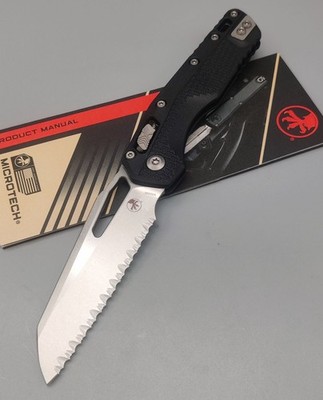 Microtech Messer MSI Ram-Lok M390MK Stahl und Stonewash Finish Serrated