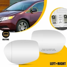 2pcs For Honda Heated Odyssey Side Mirror Driver & Passenger Side EAH