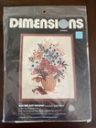 1982 Dimensions Blue and Rust Bouquet Crewel Kit #1231 Wool Yarn New Unopened — photo 1