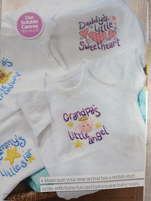 Cross Stitch Charts, Baby Vests - Image 1 of 2