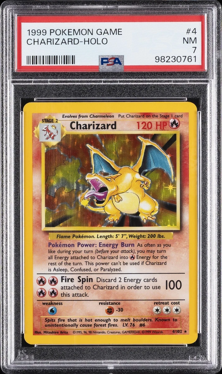 1999 Charizard リザードン ARS7 アンリミ　かえん Pokémon TCG Base Set Charizard Grade 7 Individual Collectible Card