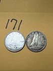 1958 & 1965 Canada 10 Cents - 0.800 Silver - World Coins