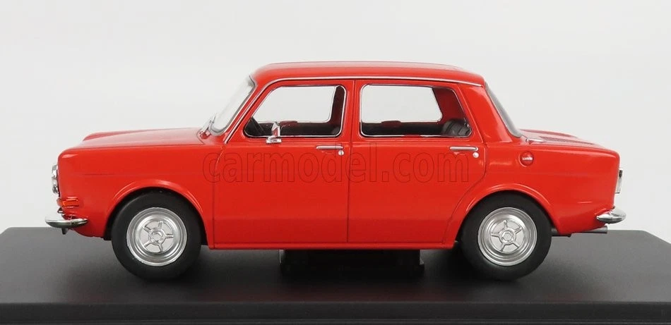 MODELLINO AUTO EPOCA STATICO SIMCA 1000 1976 ROSSO MODELLISMO SCALA 1/24 - Immagine 3 di 3