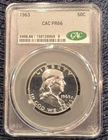 1963 Franklin Half Dollar CAC PR66 Proof Silver 50C Philadelphia