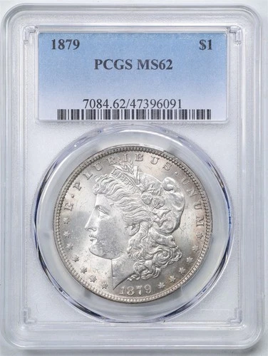 1879 $1 Morgan Silver Dollar MS62 PCGS 47396091