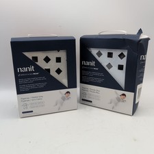 Nanit Breathing Wear Lot Of 2 6-9lbs Pajamas Powder Blue  Pebble Grey Read 