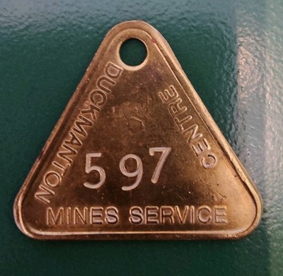 Duckmanton Mines Service Center 597 Pit Check Tally Token